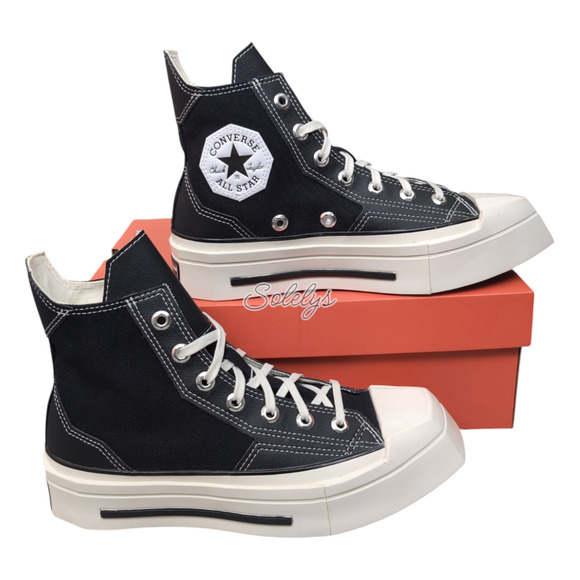 Converse Other - Converse Chuck 70 De Luxe Squared Black Egret Canvas Sneaker Mens 13 Womens 15